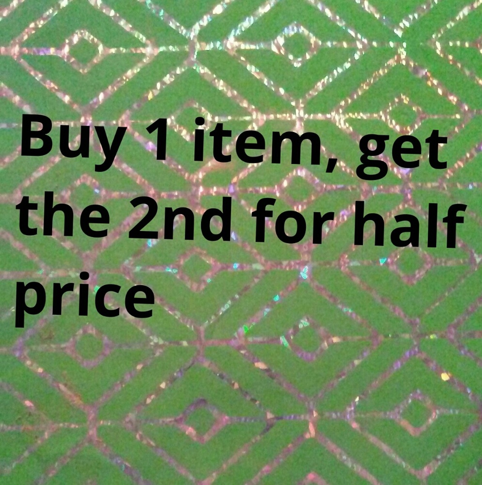 Buy one get one half off